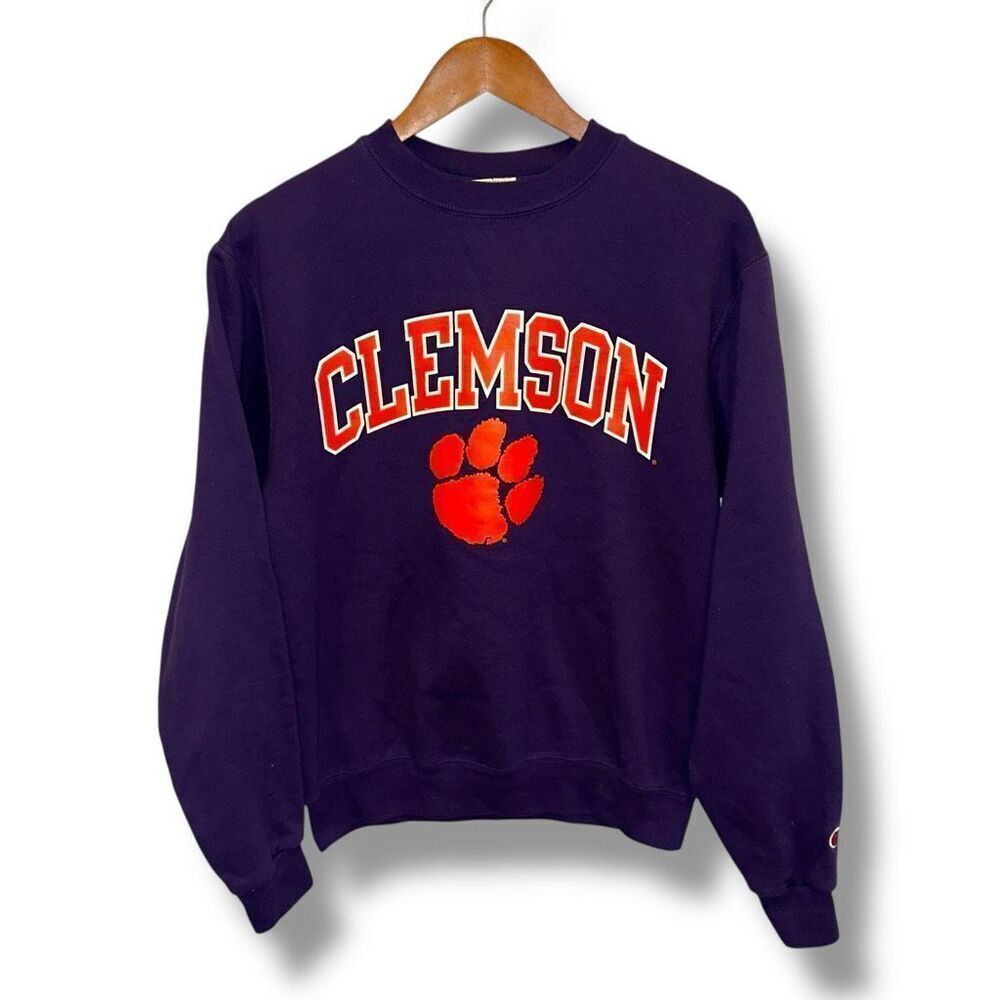 Clemson Tigers Champion University Crewneck Sweatshirt Sz S